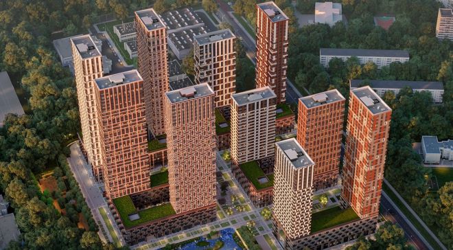 Входная зона ЖК Level Амурская